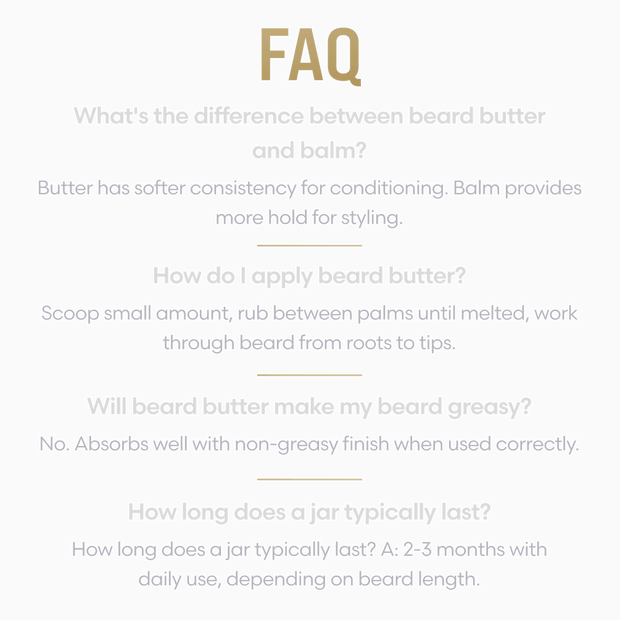 Warrior's Beard Butter - All Natural Care for Your Beard