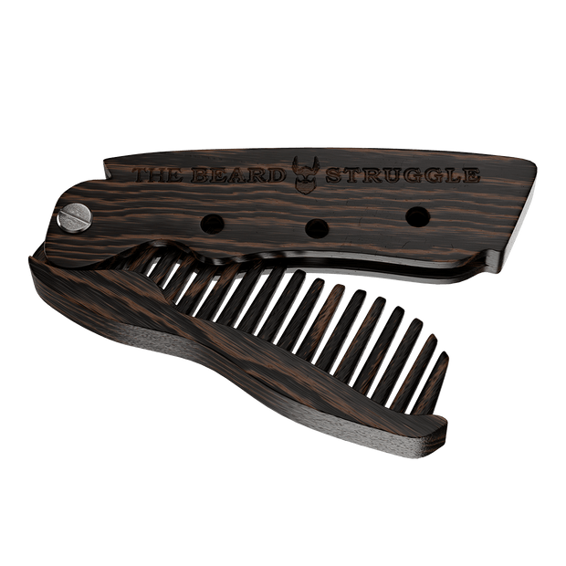 Model Viking Beard Comb + Leather Holster